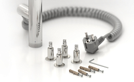 Полотенцесушитель электрический Сунержа Богема 3.0 прямая 100х30 L золото матовое , изображение 4