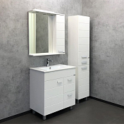 Зеркало-шкаф Comforty Модена 75 белый матовый , изображение 4