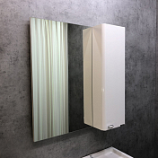 Зеркало-шкаф Comforty Неаполь 80 белый глянец , изображение 3