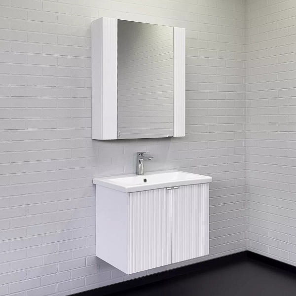 Тумба с раковиной Comforty Лима 70П белый матовый , изображение 3