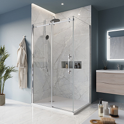 Фото Душевой уголок BelBagno Marino AH-1-110/90-C-Cr