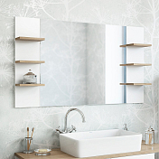 Изображение Зеркало Sanflor Ингрид 120 белый/вяз швейцарский Зеркало Sanflor Ингрид 120 белый/вяз швейцарский , изображение 2