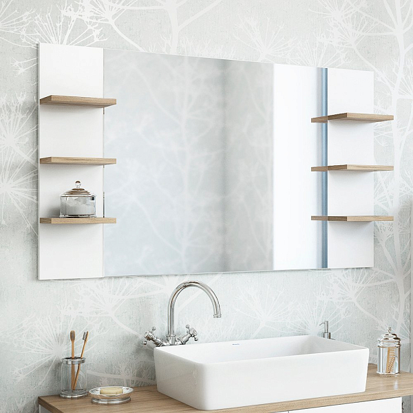 Зеркало Sanflor Ингрид 120 белый/вяз швейцарский , изображение 2