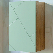 Шкаф Бриклаер Кристалл 35.2x60 фисташка/дуб гранж песочный