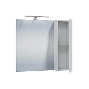 Изображение Зеркало-шкаф СаНта Юпитер 70 белый глянец, с подсветкой Зеркало-шкаф СаНта Юпитер 70 белый глянец, с подсветкой , изображение 2