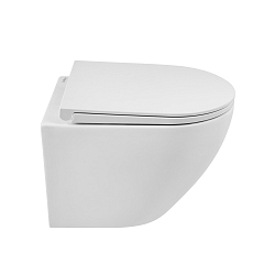Фото Унитаз подвесной BelBagno Sfera-R BB046CHR/BB902SC безободковый