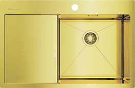 Мойка кухонная Omoikiri Akisame 78-LG-R светлое золото , изображение 1