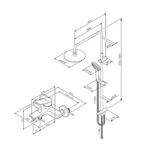 Душевой комплект AM.PM X-Joy F40885A34 , изображение 13