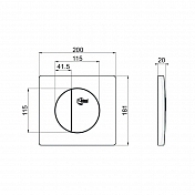 Кнопка смыва Ideal Standard W3091AA хром , изображение 2