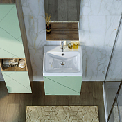 Изображение Тумба под раковину Бриклаер Кристалл 50 фисташка/дуб гранж песочный Тумба под раковину Бриклаер Кристалл 50 фисташка/дуб гранж песочный , изображение 4