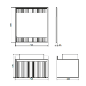 Тумба с раковиной Comforty Марсель 75 белый матовый, с раковиной Comforty 78189 , изображение 7