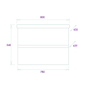 Тумба под раковину Onika Эвада 80 подвесная, белая , изображение 8