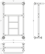 Полотенцесушитель водяной Сунержа Ренессанс 1452 86x50 без покрытия , изображение 5