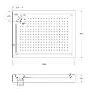 Поддон для душа BelBagno TRAY-BB-AH-100/80-15-W-L , изображение 8