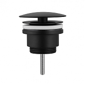 Донный клапан Abber AF0012B для раковины, черный матовый , изображение 1