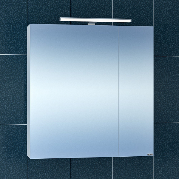 Зеркало-шкаф СаНта Стандарт 70 с подсветкой , изображение 1