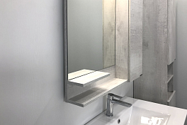 Зеркало-шкаф Comforty Верона 75 дуб белый , изображение 6