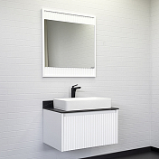 Тумба с раковиной Comforty Марсель 75 белый матовый, с раковиной Comforty 78189 , изображение 3