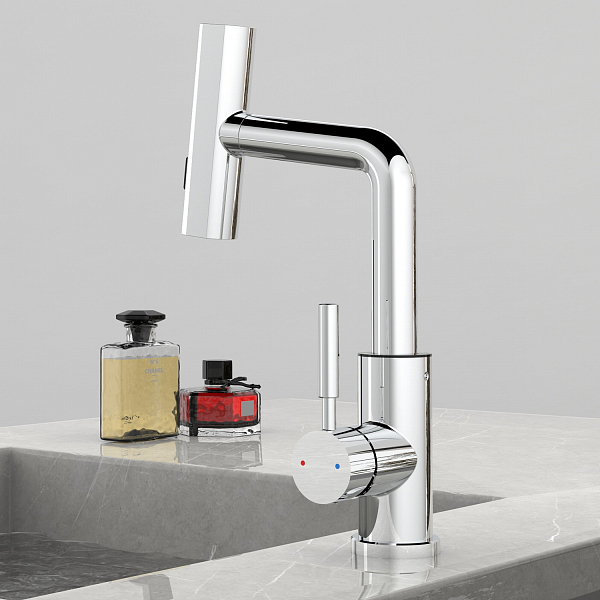 Смеситель Black&White Sky Day SD3028C для раковины , изображение 3