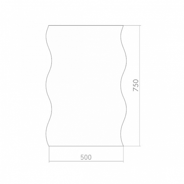 Зеркало Loranto Волна 50 , изображение 2