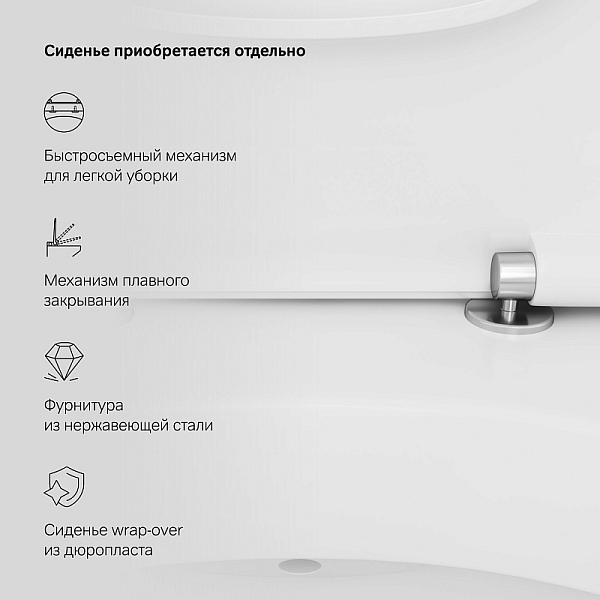 Унитаз-компакт AM.PM Inspire C508607WH , изображение 13