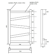 Полотенцесушитель электрический Point Феникс П5 PN15156BE 50x60 черный , изображение 5