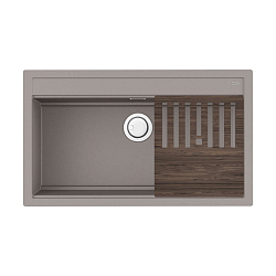 Фото Мойка кухонная Omoikiri Kitagawa 86-LB-GR leningrad grey
