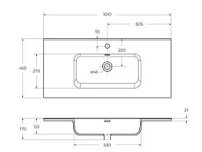 Фото Раковина BelBagno BB1000ETL