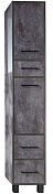 Шкаф-пенал Бриклаер Чили 34 цемент , изображение 1