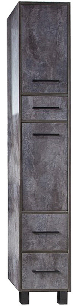 Шкаф-пенал Бриклаер Чили 34 цемент , изображение 1