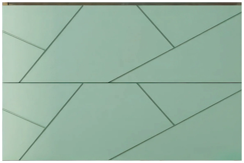 Тумба под раковину Бриклаер Кристалл 80 фисташка/дуб гранж песочный , изображение 1