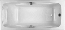 Чугунная ванна Jacob Delafon Repos 160x75 с отверстиями для ручек , изображение 1