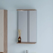 Зеркало Бриклаер Кристалл 40 дуб крафт табачный, с подсветкой