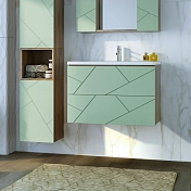 Изображение Тумба под раковину Бриклаер Кристалл 80 фисташка/дуб гранж песочный Тумба под раковину Бриклаер Кристалл 80 фисташка/дуб гранж песочный , изображение 4