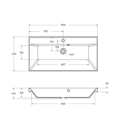 Фото Мебельная раковина BelBagno Marino BB900/450-LV-ART-AST-NERO