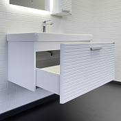 Изображение Тумба с раковиной Comforty Танжер 90П белая матовая Тумба с раковиной Comforty Танжер 90П белая матовая , изображение 5