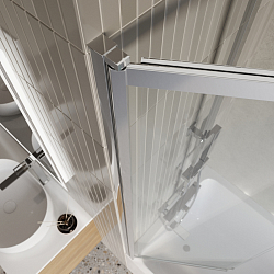 Фото Шторка на ванну BelBagno Luce VF-11-80/145-C-Cr