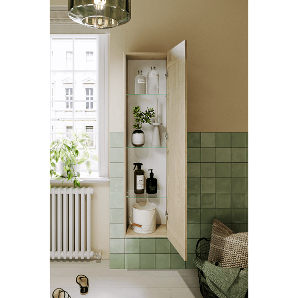 Шкаф-пенал Aqwella Astrid 35 дуб давос , изображение 4