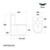 Унитаз-компакт Sintesi Evi SIN-TP-EVI-251,SIN-SRB-30 , изображение 7