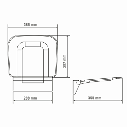 Фото Сиденье для душа Wasserkraft SS403 белое