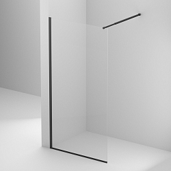 Фото Душевая перегородка BelBagno Kraft L-1-90-C-NERO