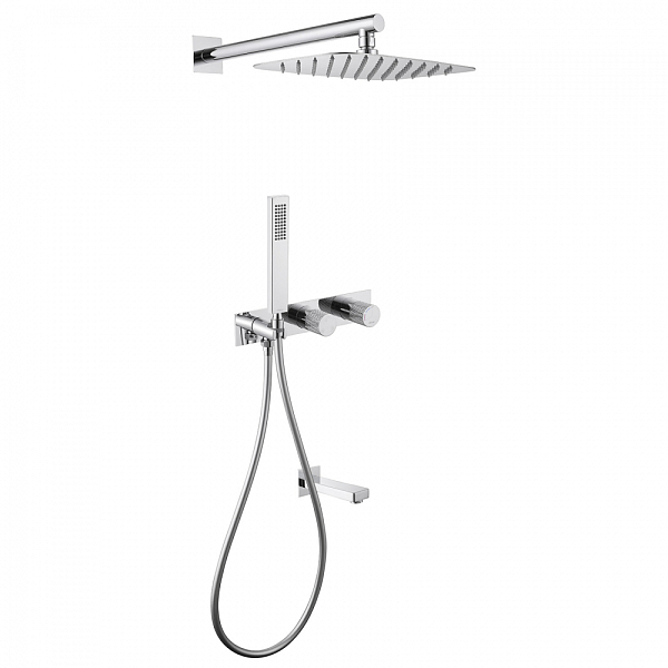 Душевой комплект Abber Rund AF8717 хром , изображение 1