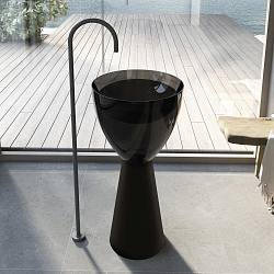 Фото Раковина Abber AT2703Onyx-Black 45 см