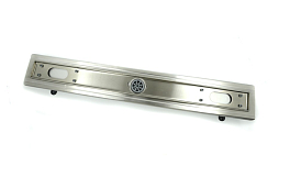 Душевой лоток Timo Basic Steel BSPG-60 S50Rb с решеткой 60 см , изображение 4