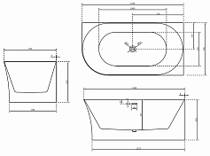 Акриловая ванна Abber AB9258-1.5 R 150х80 , изображение 4