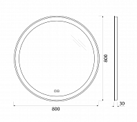 Зеркало BelBagno SPC-RNG-800-LED-TCH-WARM , изображение 8