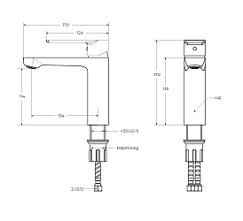 Фото Смеситель Cezares Stylus LS-01-W0 для раковины