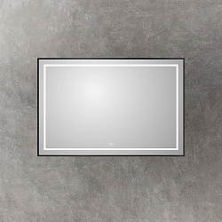 Фото Зеркало BelBagno Kraft SPC-KRAFT-1200-800-LED-TCH-WARM-NERO