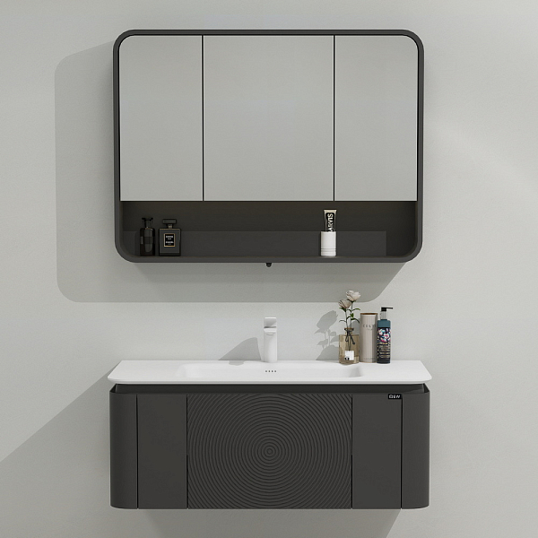 Зеркало-шкаф Black&White Universe U930.MC1000 100 с подсветкой , изображение 2