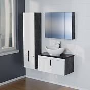 Шкаф-пенал СаНта Юпитер 40 тёмный, подвесной , изображение 2